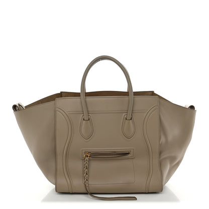 Celine Grained Calfskin Medium Phantom Luggage Dune 1 of 12