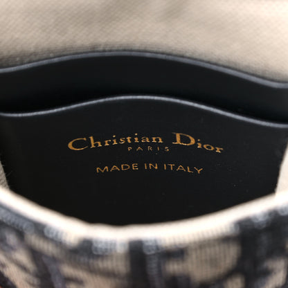 Christian Dior Oblique Vertical Saddle Pouch Blue 6 of 9