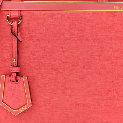 Fendi Vitello Elite Flamingo Petite 2Jours Tote Rosa Exstasy 8 of 11