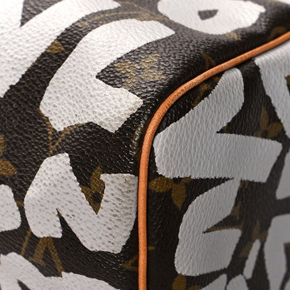 Louis Vuitton Monogram Graffiti Speedy 30 Silver 7 of 10