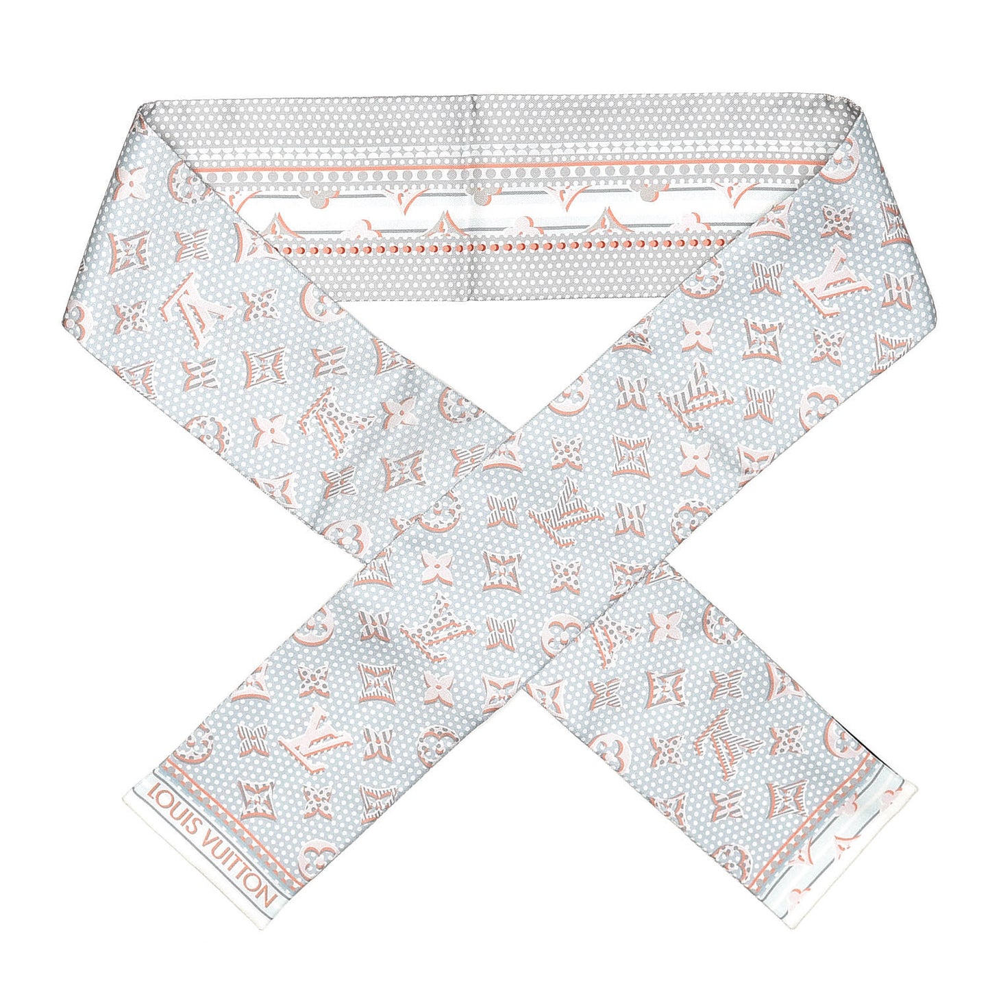 Silk Monodots Bandeau Light Blue