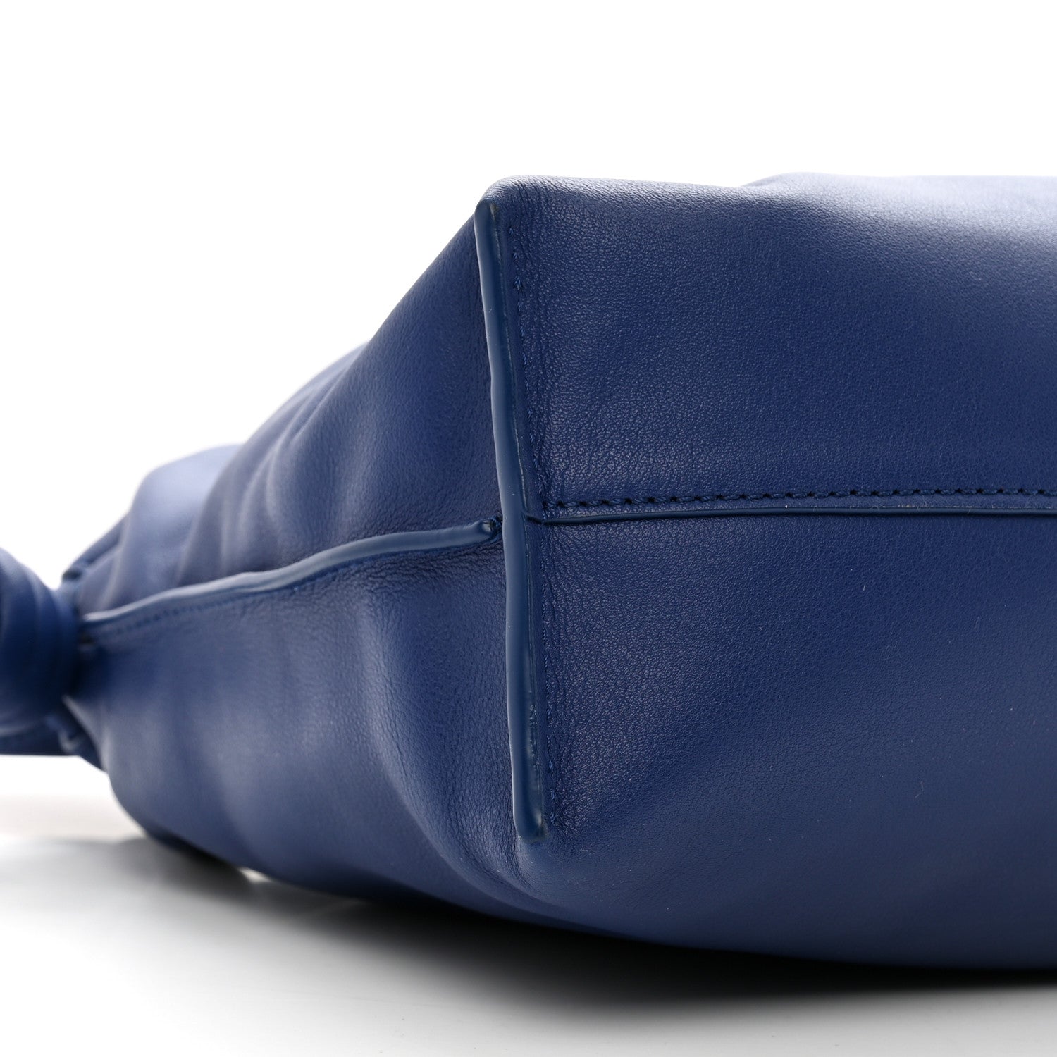Loewe Satin Calfskin Monochrome Flamenco Knot Clutch Deep Purple Glaze 7 of 8