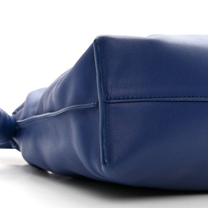 Loewe Satin Calfskin Monochrome Flamenco Knot Clutch Deep Purple Glaze 7 of 8