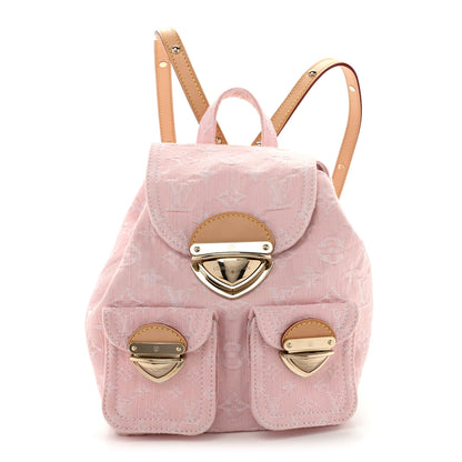 Louis Vuitton Denim Venice Backpack Washed Pink 1 of 9