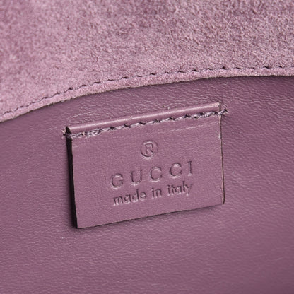 Gucci Patent Microguccissima Small Broadway Clutch Argyle Lavender 6 of 9