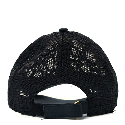 Gucci GG Net Embroidered Baseball Hat L Black 4 of 8