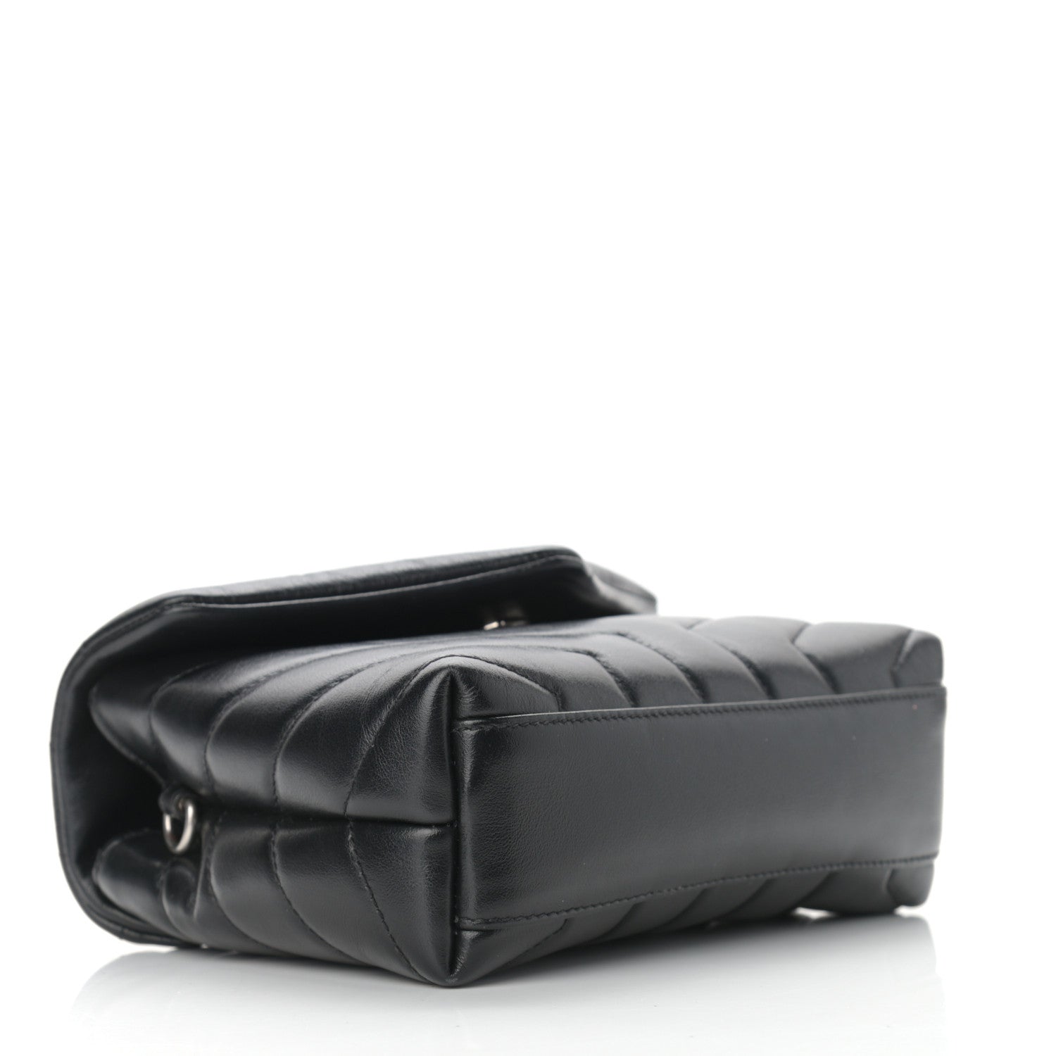 Saint Laurent Calfskin Y Quilted Monogram Toy Loulou Crossbody Bag Black 4 of 10