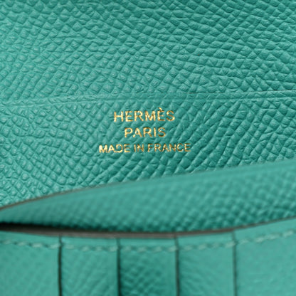 Hermes Epsom Bearn Compact Wallet Vert Verone 6 of 8