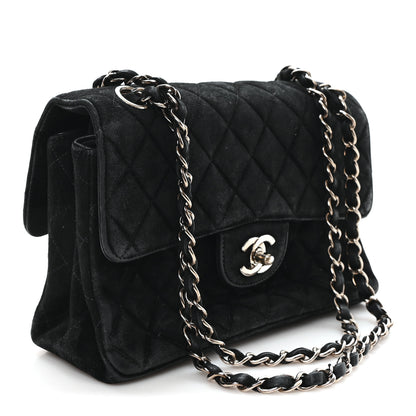 Chanel Suede Quilted Double Sided Small Flap Black 3 of 13