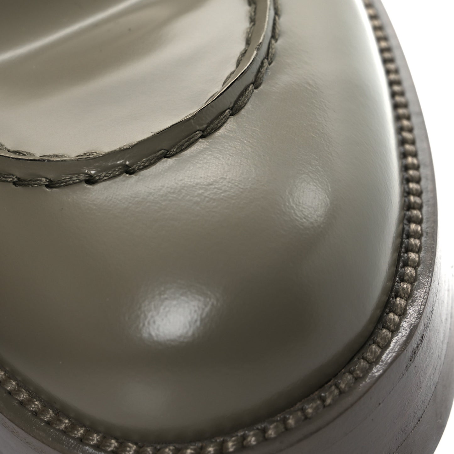 Calfskin Metal CC Loafers 40 Khaki