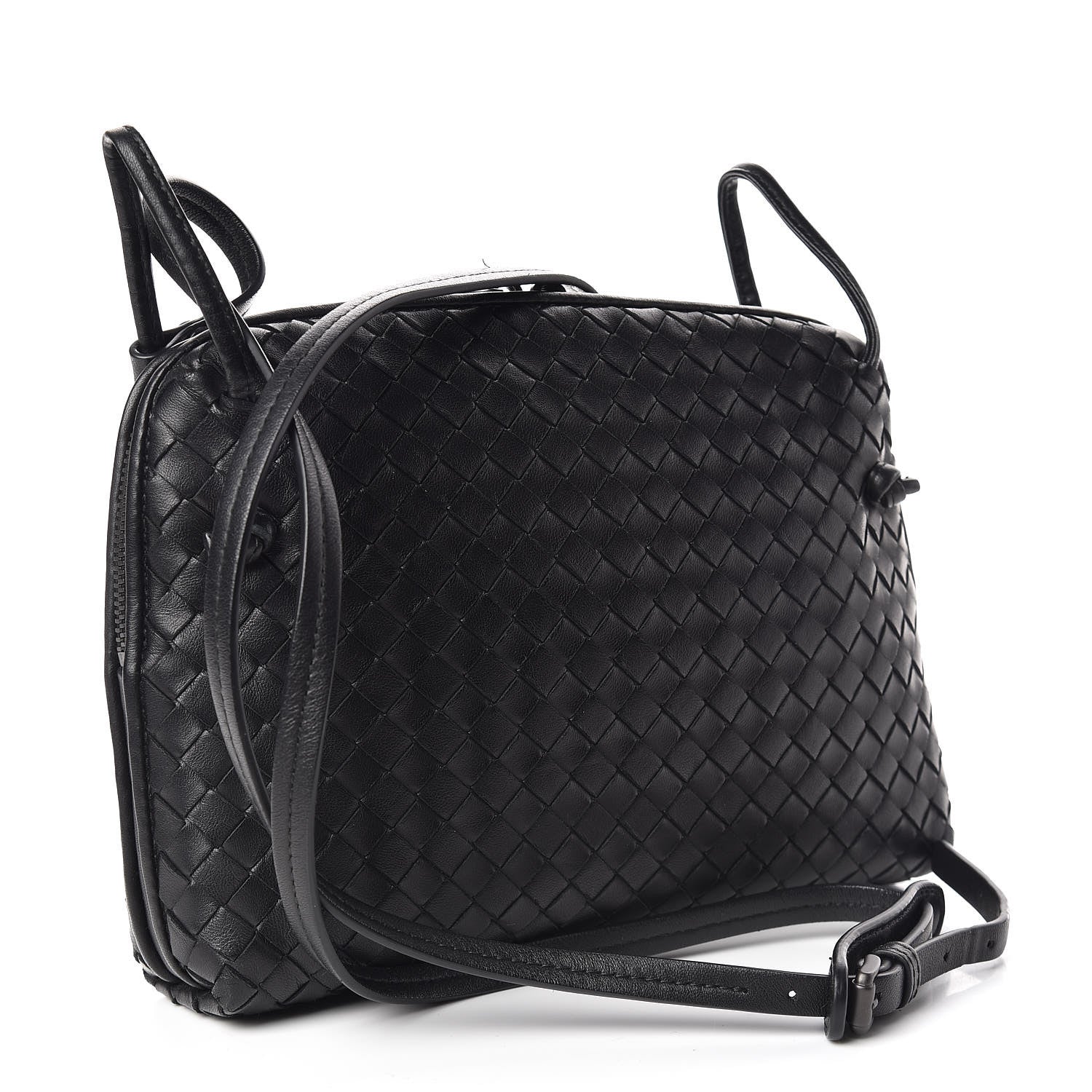 Bottega Veneta Nappa Intrecciato Nodini Bag Black 3 of 10