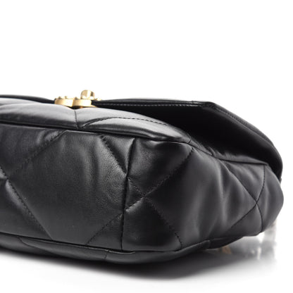 Chanel Lambskin Quilted Medium 19 Flap Black 7 of 11