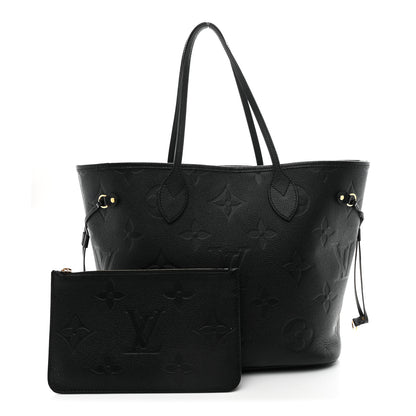 Louis Vuitton Empreinte Monogram Giant Neverfull MM Black 3 of 12
