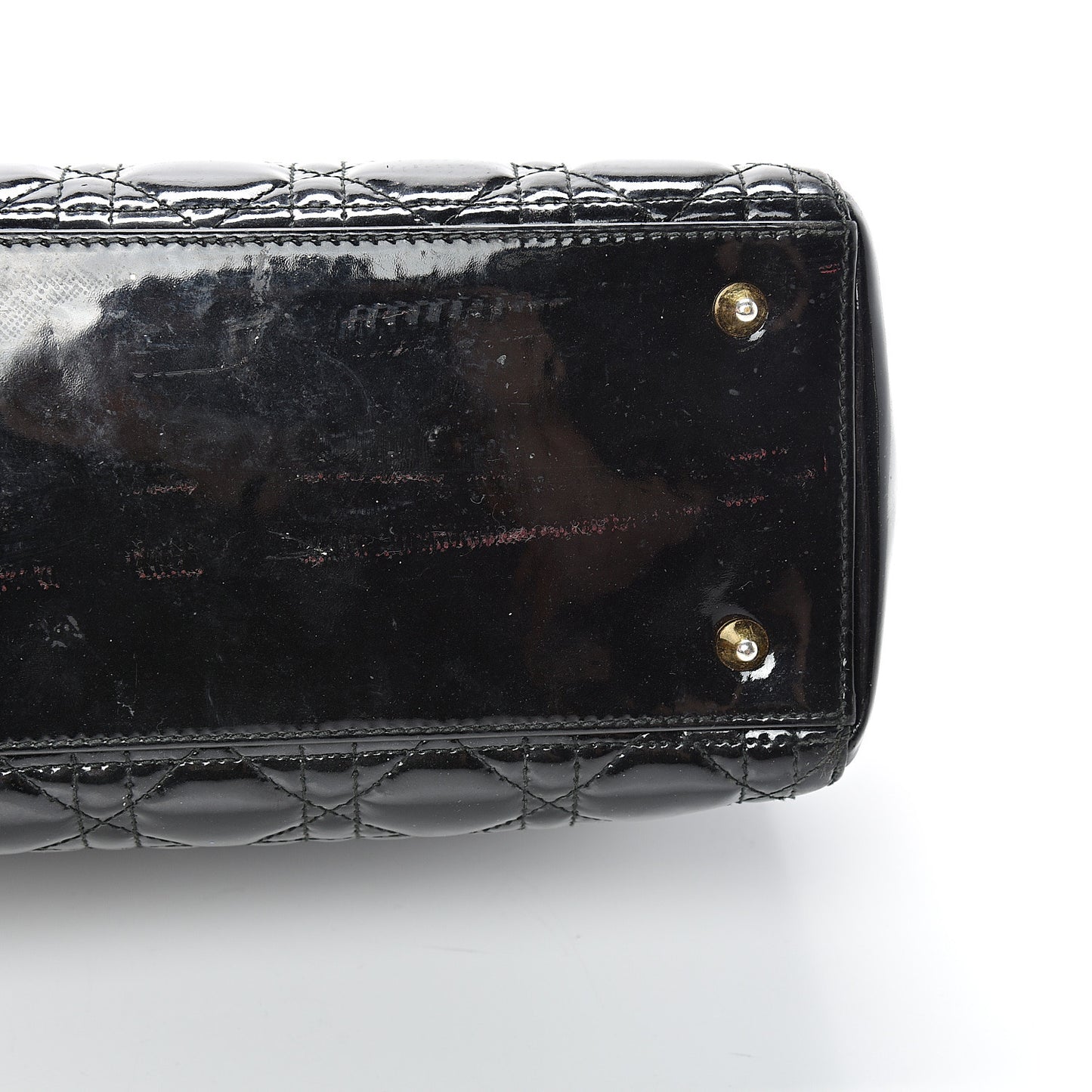 Patent Cannage Medium Lady Dior Black