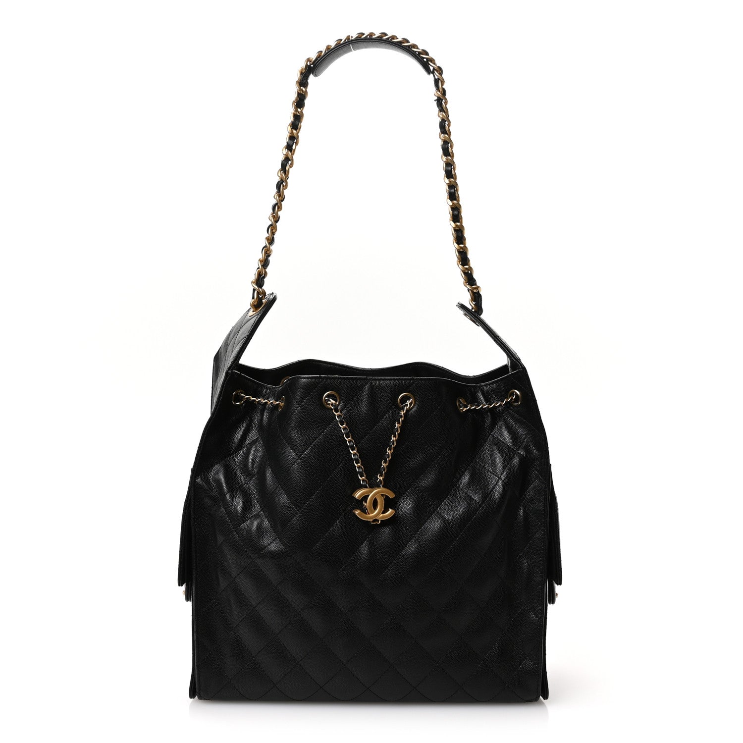 Chanel Caviar Quilted Medium Chanel 25 Handbag Black 1 of 12