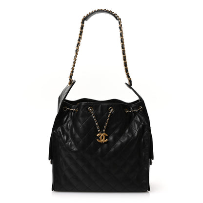Chanel Caviar Quilted Medium Chanel 25 Handbag Black 1 of 12