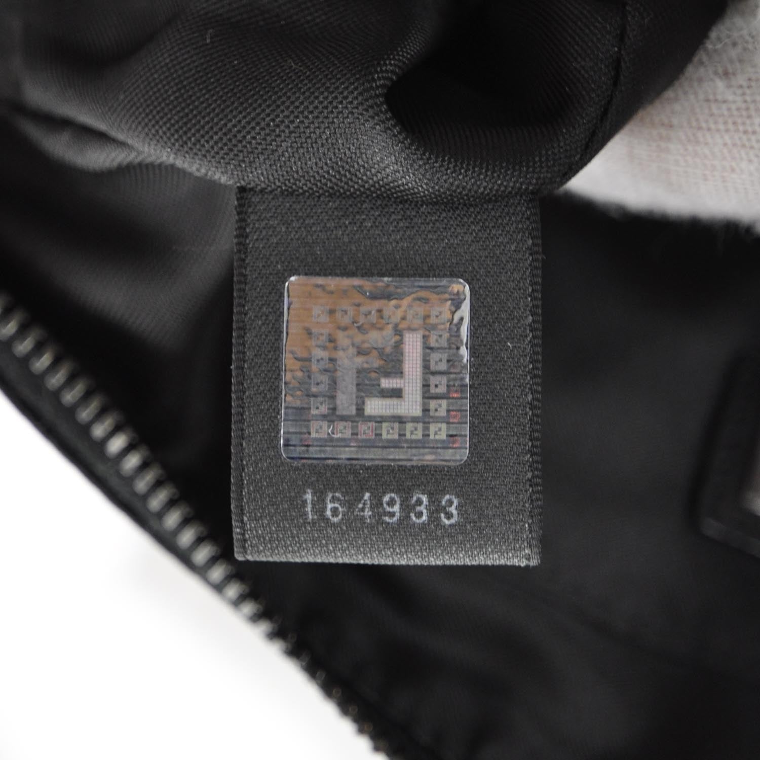 Fendi Canvas Zucchino Pochette Black 8 of 11