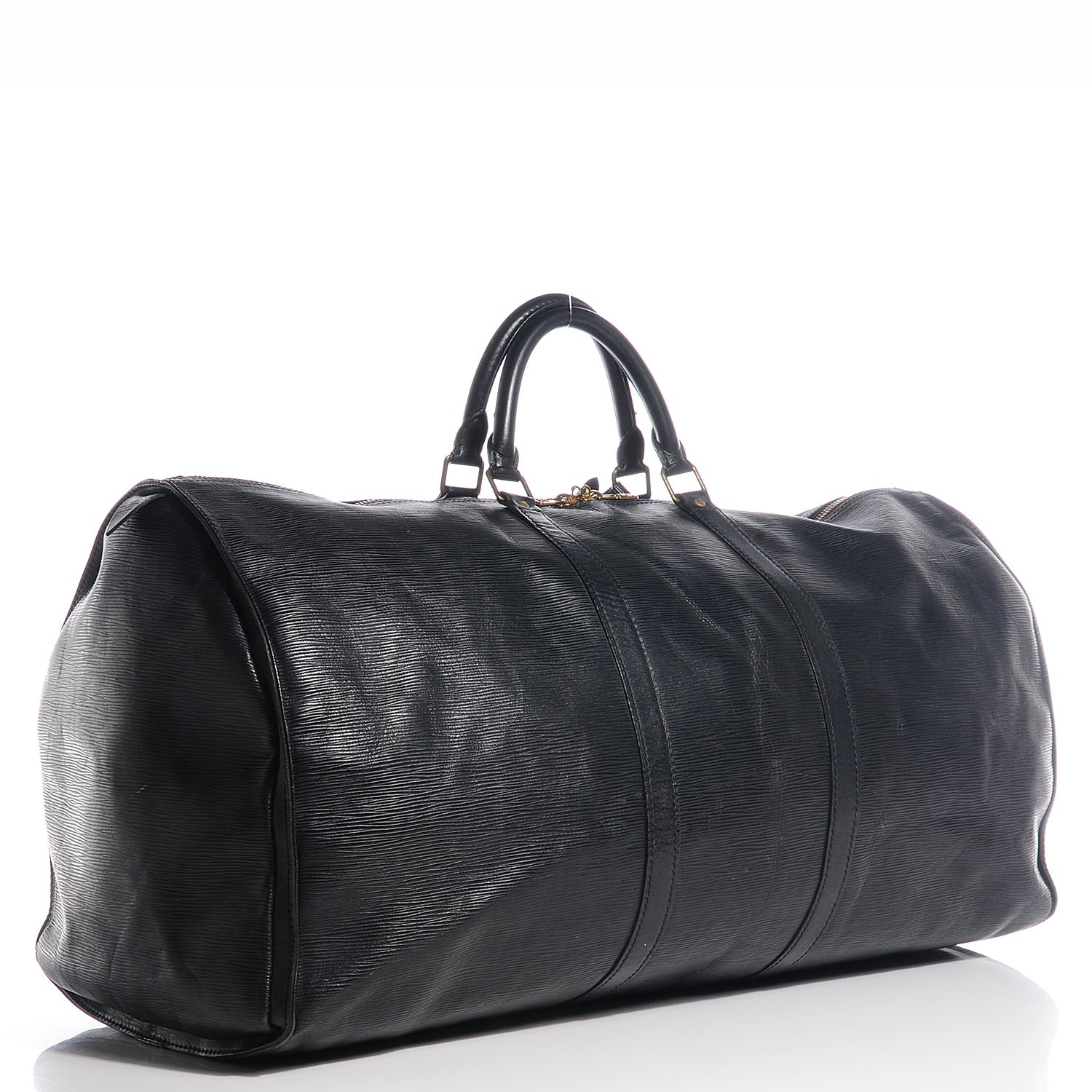 Louis Vuitton Epi Keepall 60 Black 3 of 7