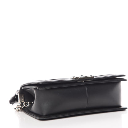 Chanel Calfskin Chevron Quilted Medium Boy Flap Black 4 of 12
