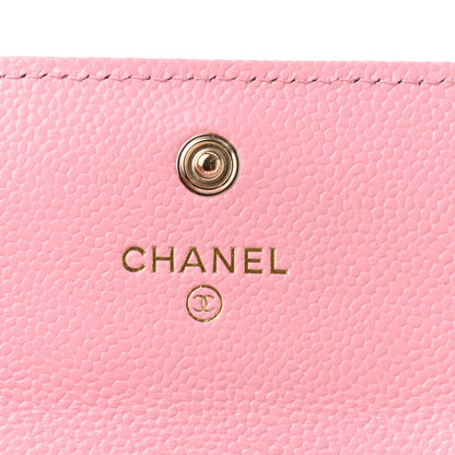Chanel Caviar Quilted Multi Chain CC Flap Card Holder Pink 6 of 9