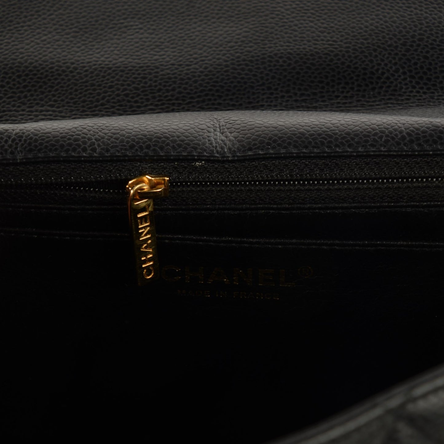 Caviar Quilted Jumbo Single Flap Black