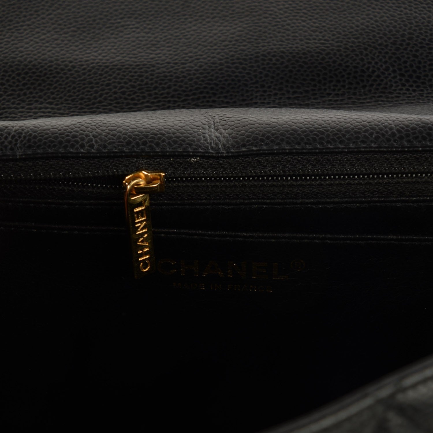 Chanel Caviar Quilted Jumbo Single Flap Black 6 of 9