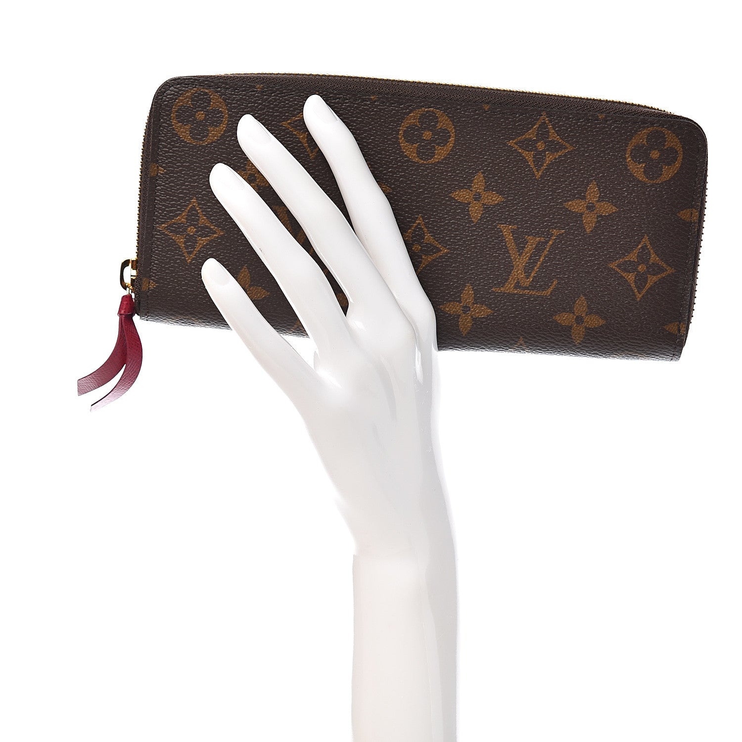 Louis Vuitton Monogram Clemence Wallet Fuchsia 2 of 7
