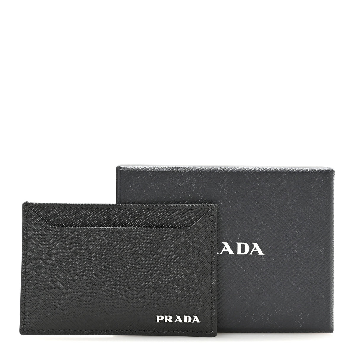 Prada Saffiano Card Holder Black 8 of 8