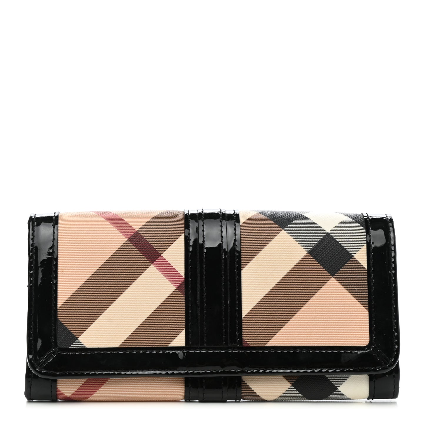Supernova Check Penrose Continental Wallet Black