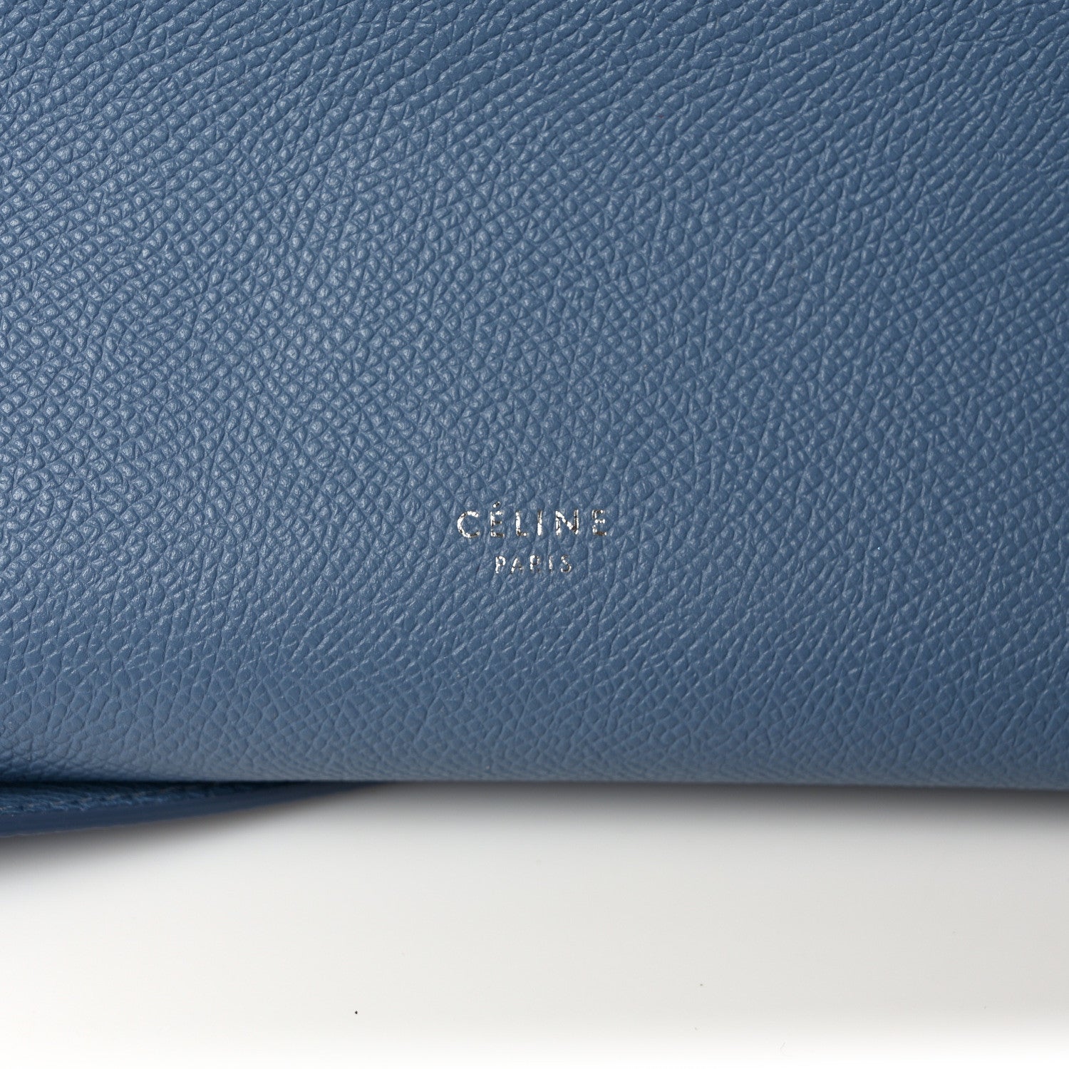 Celine Grained Calfskin Mini Belt Bag Slate Blue 6 of 10