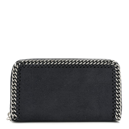 Stella McCartney Shaggy Deer Falabella Zip Around Wallet Navy 1 of 13