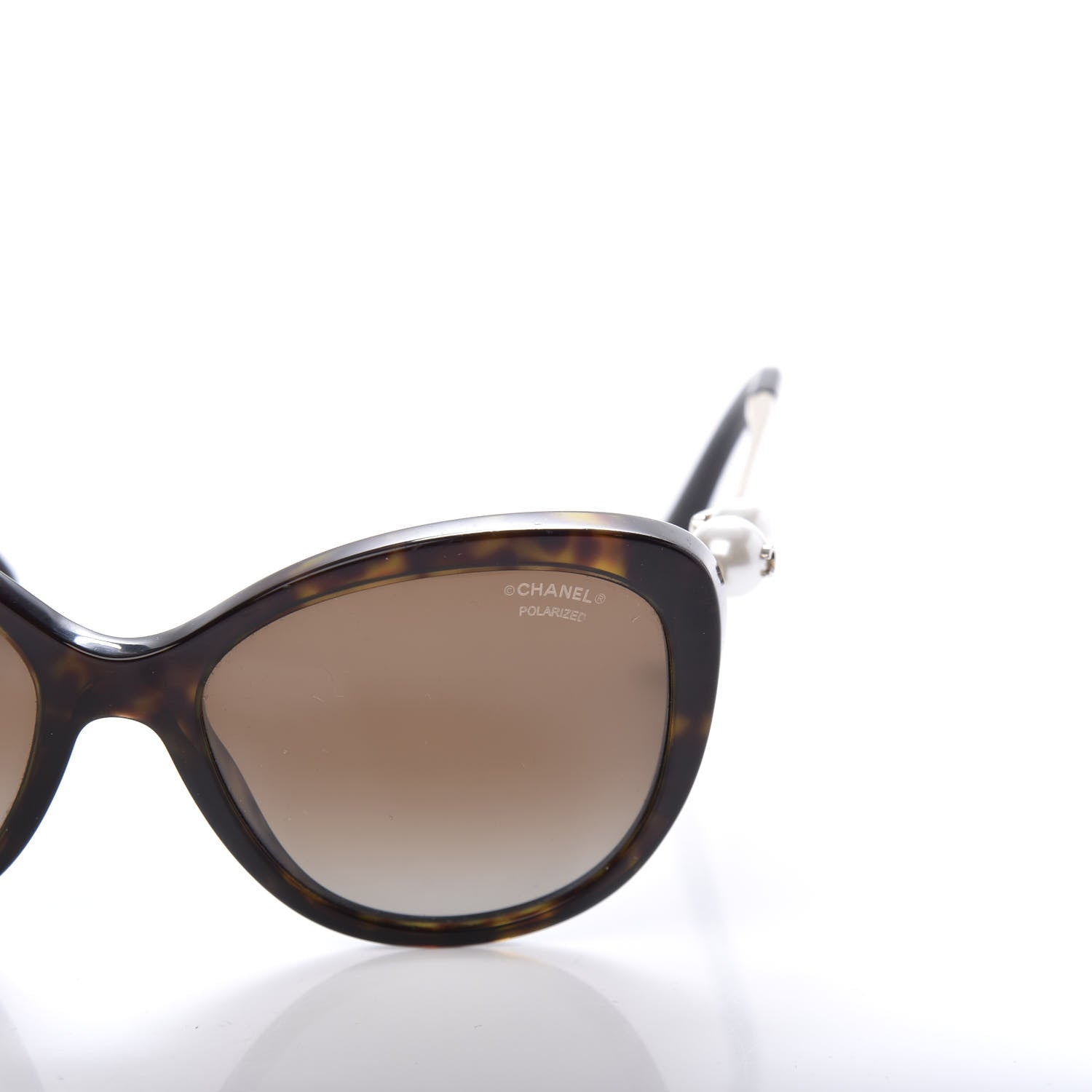 Chanel Cat Eye Pearl Sunglasses 5340-H Tortoise 7 of 8