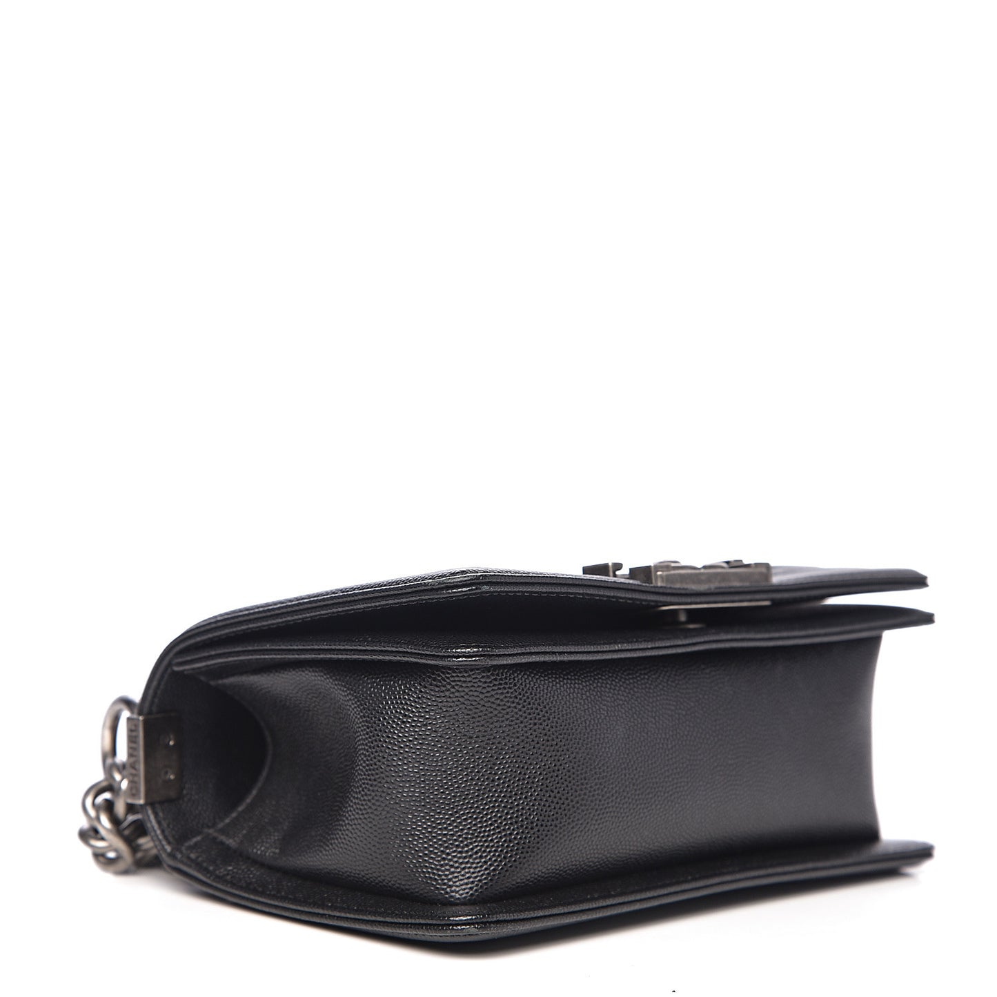 Caviar Quilted Small Boy Flap Black
