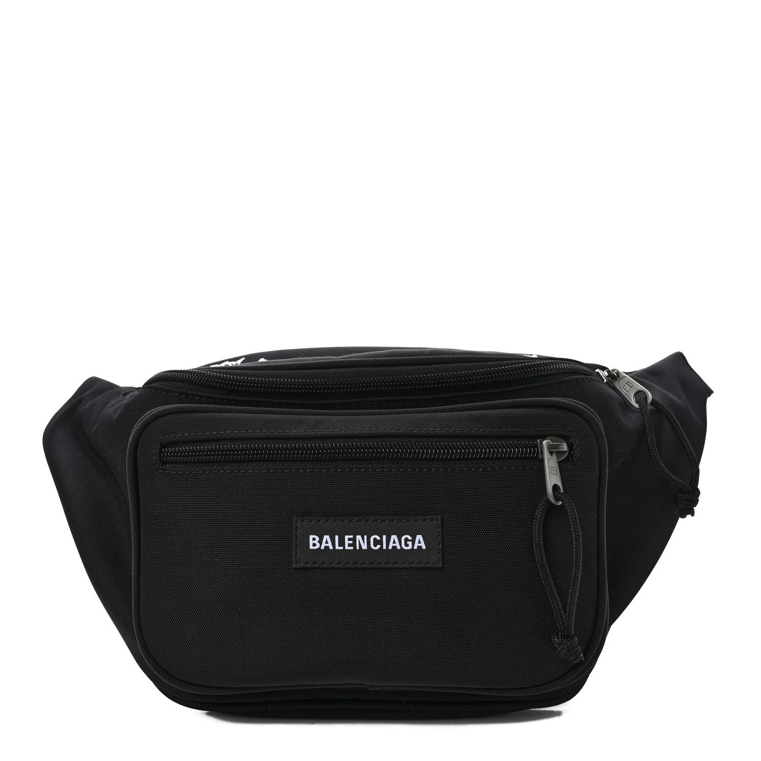 Balenciaga Nylon Canvas Explorer Beltpack Black White 1 of 9