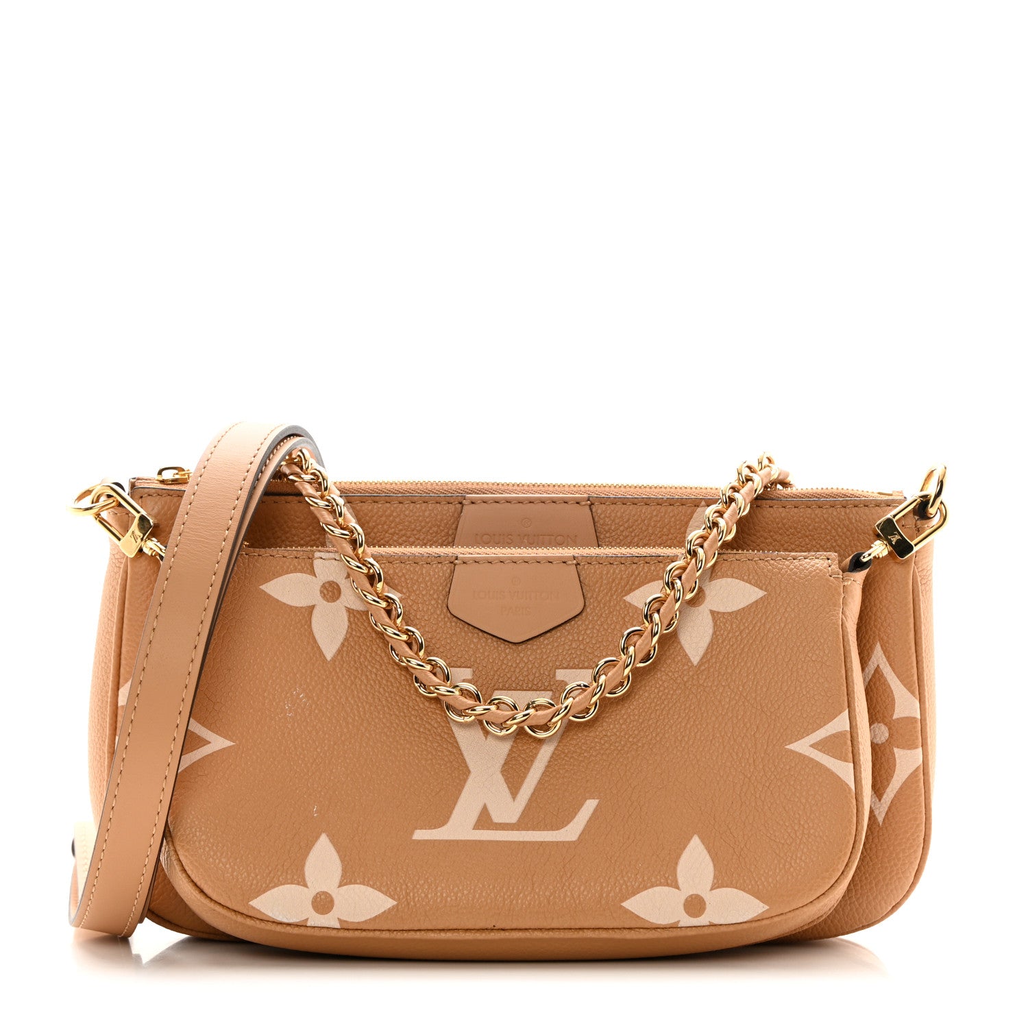 Louis Vuitton Empreinte Monogram Giant Multi Pochette Accessories Arizona Creme 1 of 16