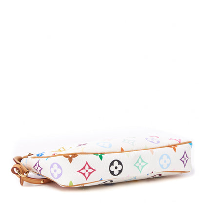 Louis Vuitton Monogram Multicolor Pochette Accessories White 3 of 7