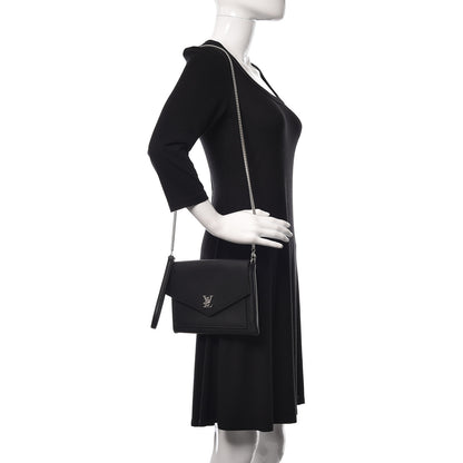 Louis Vuitton Soft Calfskin My Lockme Pochette Black 2 of 12