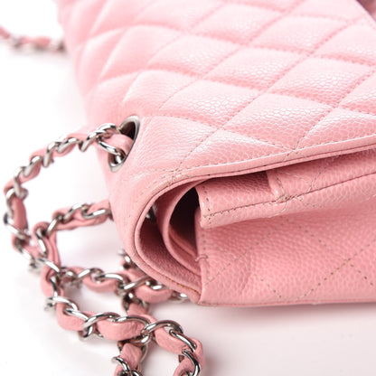 Chanel Caviar Quilted Medium Double Flap Pink 15 of 19