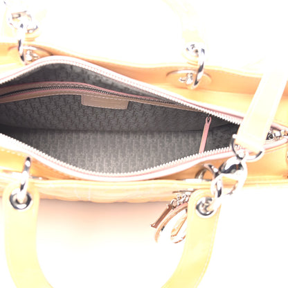 Christian Dior Patent Cannage Large Lady Dior Beige 6 of 12