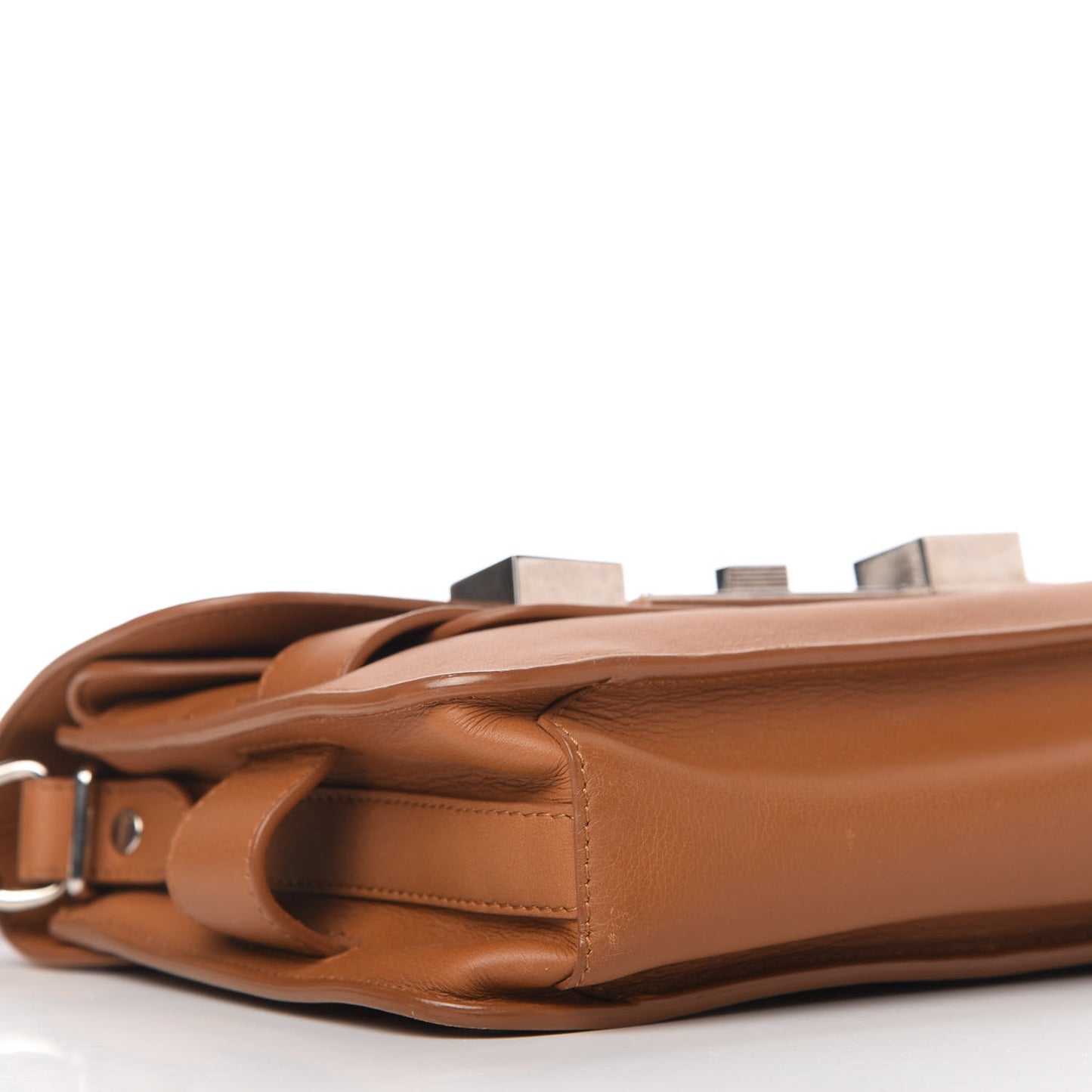 Smooth Calfskin Mini PS11 Classic Shoulder Bag Caramel