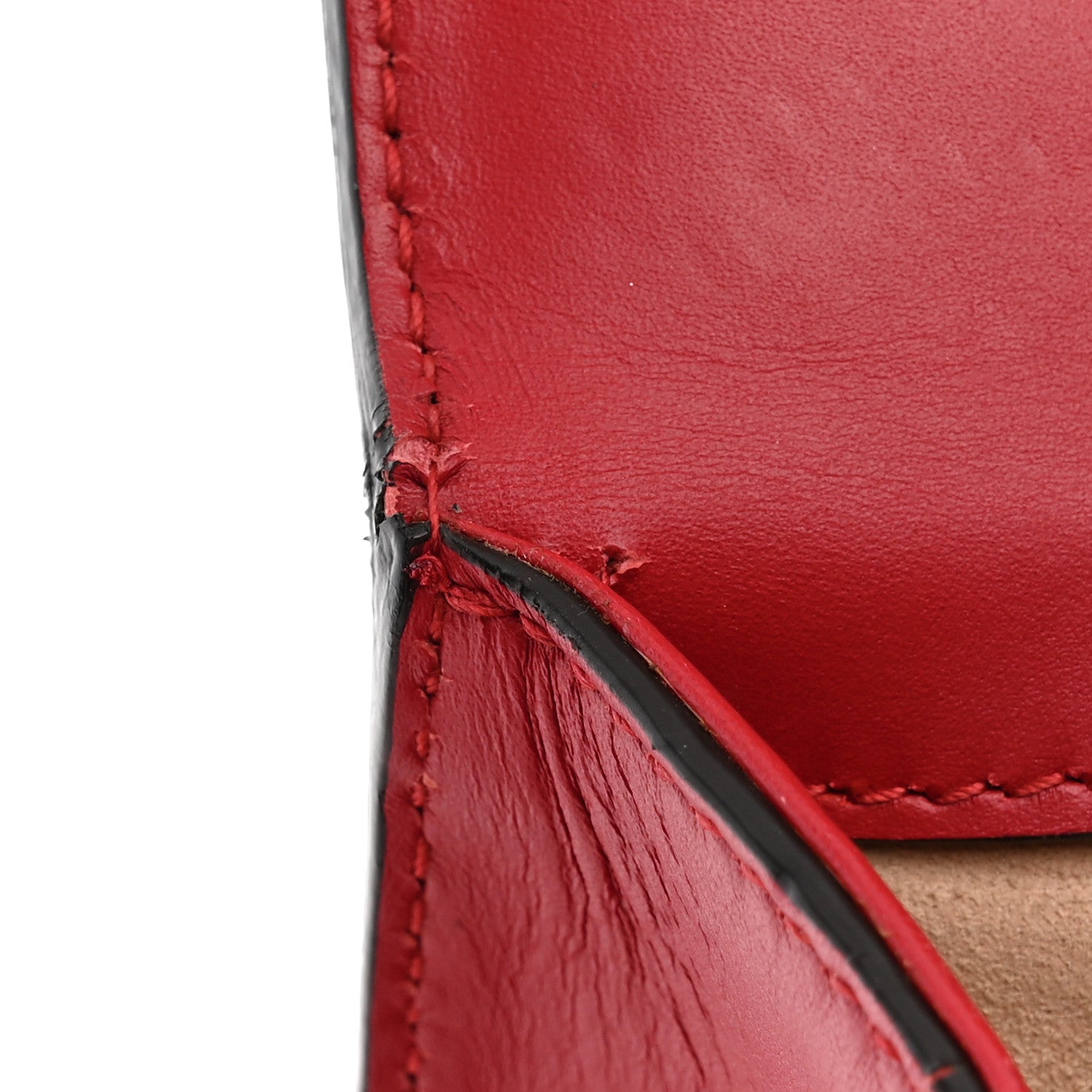 Gucci Guccissima Small Padlock Shoulder Bag Hibiscus Red 11 of 12