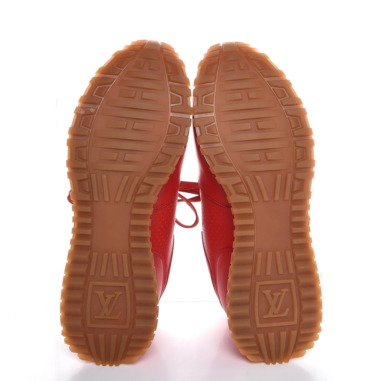 X SUPREME Calfskin Run Away Sneakers 7 Red