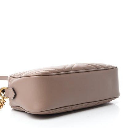 Gucci Calfskin Matelasse Small GG Marmont Chain Shoulder Bag Porcelain Rose 4 of 10