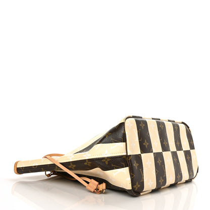 Louis Vuitton Monogram Rayures Neverfull MM 4 of 7