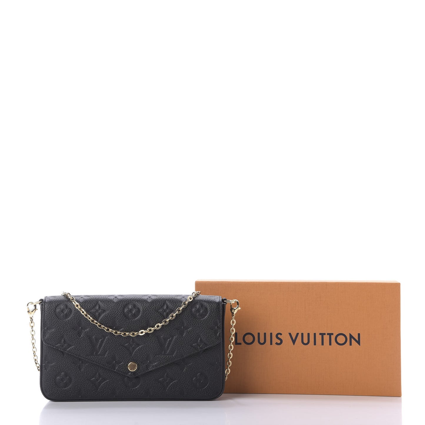 Empreinte Pochette Felicie Chain Wallet Black