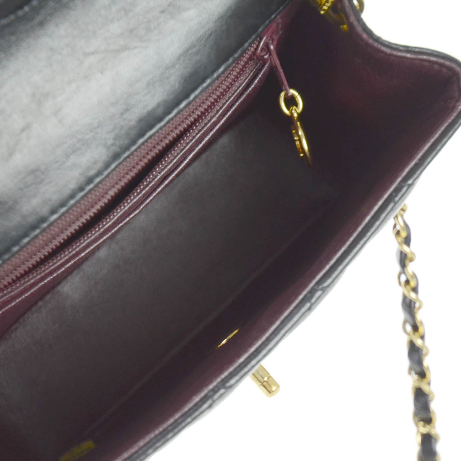 Chanel Lambskin Quilted Mini Flap Black 8 of 13