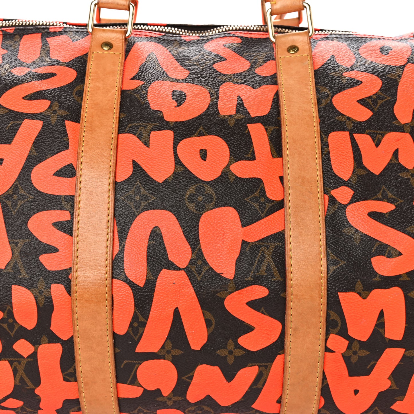 Monogram Graffiti Keepall 50 Orange
