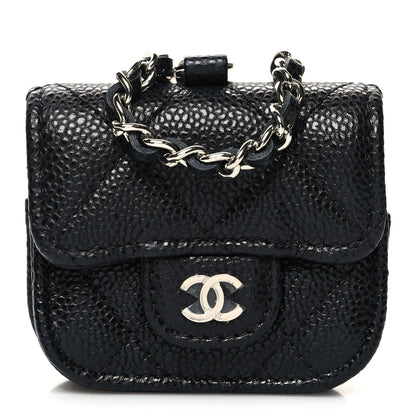 Chanel Caviar Quilted Airpods Pro Case Black 1 of 8