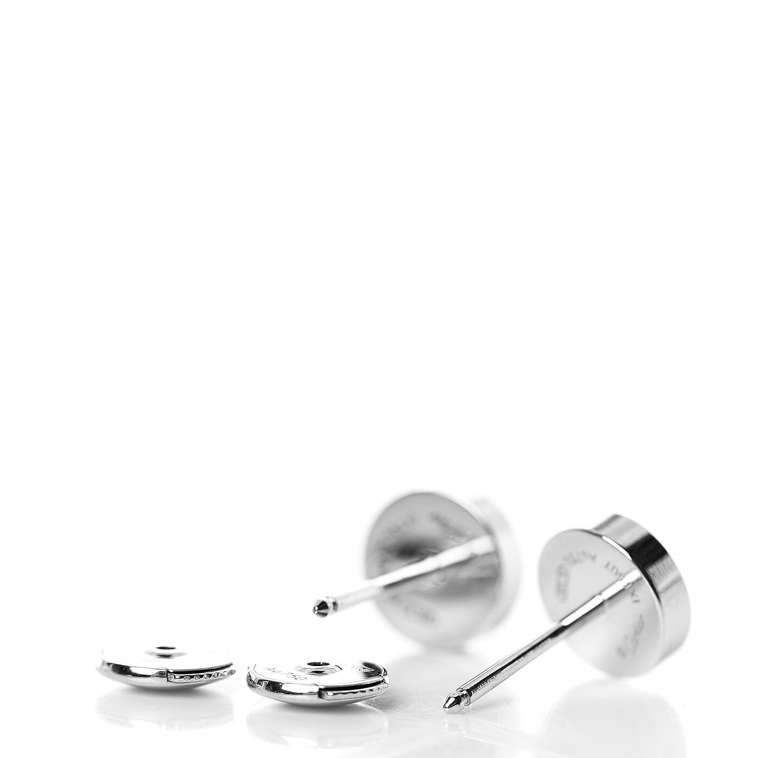 Cartier 18K White Gold LOVE Earrings 3 of 5