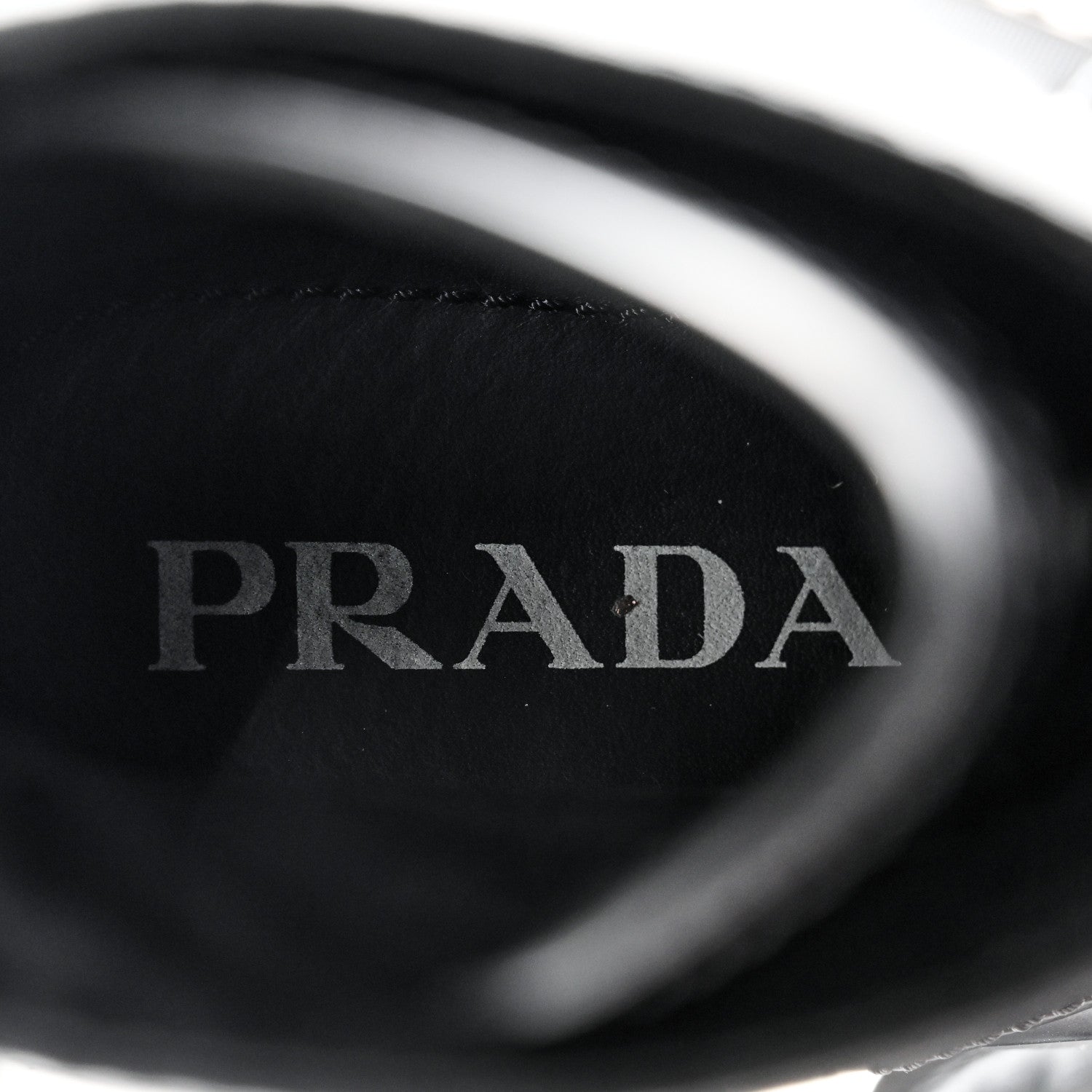 Prada Spazzolato Rois Nylon Metal Triangle Logo Monolith Pouch Pocket 55mm Boots 39 Black 6 of 12